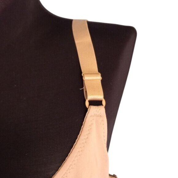 Delta Burke 38C Bra Beige Adjustable Straps Underwire Support Bow NEW - Picture 3 of 8